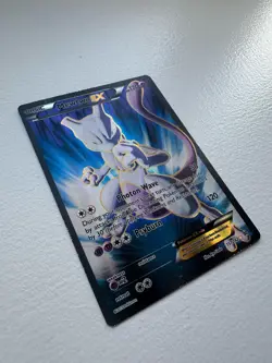 Pokemon Mewtwo-EX Full Art Holo Card Breakthrough 157/162 Ultra Rare NEAR MINT - Image 2