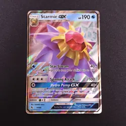 Starmie GX 14/68 Pokemon Card Hidden Fates Set ULTRA RARE Full Art Holo NM/M - Image 1
