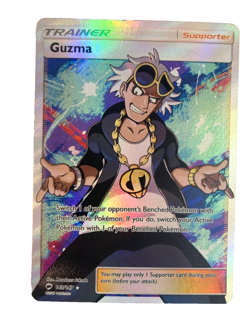 Pokemon Guzma 143/147 Full Art Secret Rare Burning Shadows NM - Image 1