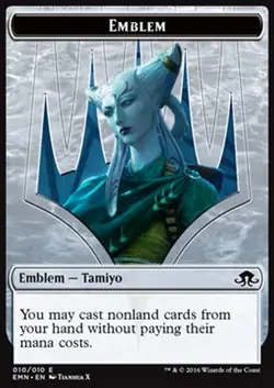 MRM ENGLISH Tamiyo, Field Researcher Emblem MTG magic EMN - Image 1