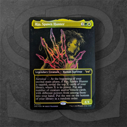 Rip, Spawn Hunter •Borderless Foil• Rare Human Survivor • Duskmourn House Horror - Image 1
