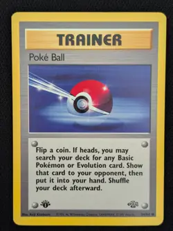 1st Edition Poke Ball 64/64 Jungle WOTC 1999 Pokemon Card TCG Non Holo - Image 1
