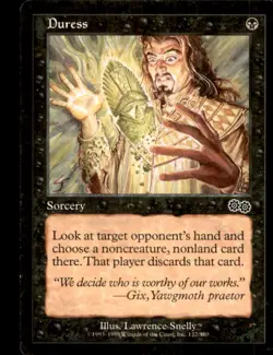 MTG Duress LP Light Play Urza's Saga [3843] - Image 1