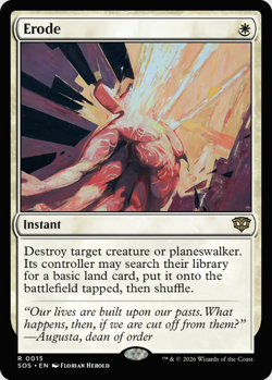 MTG Magic: the Gathering, Erode, Secrets of Strixhaven SOS, NM/M - Image 1