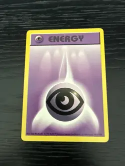 Psychic Energy Common Pokemon Card Base Set Shadowless 101/102 NM - Image 1