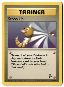 Pokemon Card - Scoop Up 107/130 Non Holo Rare - Base Set 2 - NM - Image 1