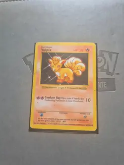 Pokemon - Vulpix 68/102 Common Base Set Shadowless Pokemon MP - Image 1