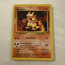 Magmar Base Set 2 🔥 Vintage 51/130 Regular Unlimited Uncommon Non Holo - NM/LP - Image 1