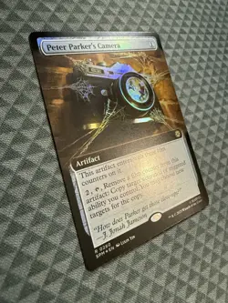 MTG Peter Parker’s Camera #0280 Foil Extended Art Rare Marvel’s Spider-Man (SPM) - Image 2