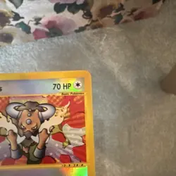 Nintendo Pokemon TCG Tauros 133/165 Expedition Base Set Reverse Holo Common 2002 - Image 3
