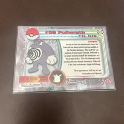 MINT Pokemon Card Poliwrath 2000 Topps Chrome TV Animation Edition #62 - Image 2