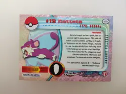 #19 Rattata - 2000 Topps Chrome Pokemon series 1 (SPECTRA FOIL) - Image 2