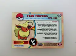 #136 Flareon - Topps Vintage RARE Chrome Pokemon Card (2000) - Image 2