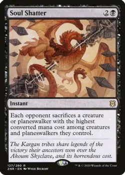 MTG Soul Shatter ZNR Rare Normal #127 - Image 1