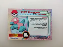 #137 Porygon Pokemon 2000 Topps Chrome TV Animation Edition Series 2 Foil - Image 2