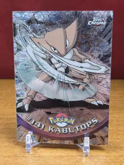 2000 Topps Chrome Pokemon #141 Kabutops TV Animation Edition MP - Image 1