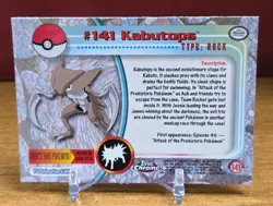 2000 Topps Chrome Pokemon #141 Kabutops TV Animation Edition MP - Image 4