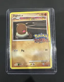 Diglett Pokemon TCG Pokemon Rumble 11/16 Common Regular English 2009 Basic HP 30 - Image 1