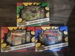 3 Pokemon TCG Ascended Heroes Mega ex Box Bundle Feraligatr Emboar Meganium New - Image 1