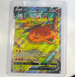 Pokemon TCG Charizard V SWSH260 SWSH Promo Full Art Holo Basic HP 220 English - Image 1