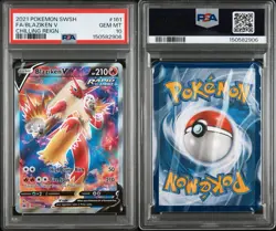 2021 Pokemon Sword & Shield Chilling Reign Blaziken V Full Art 161/198 - PSA 10 - Image 3