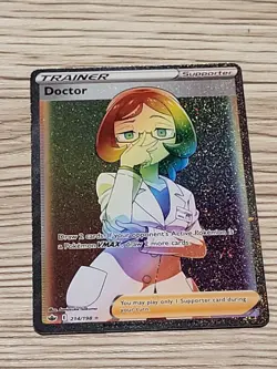 Pokemon Doctor 214/198 Swsh06 Chilling Reign Secret Rare Full Art Holo 2021 NM - Image 1