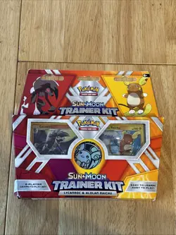 Pokemon TCG Sun Moon Trainer Kit Lycanroc Alolan Raichu Card Game - New & Sealed - Image 2