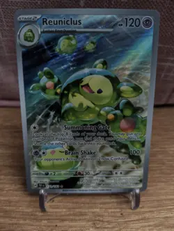 Pokemon TCG Reuniclus Card 171/162 S&V Temporal Forces Illustration Rare - Image 1