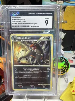 Houndoom 2010 Undaunted #5/90 Cross Holo Pokemon League CGC 9 Pokemon TCG - Image 1