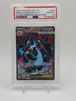 MEGA CHARIZARD X ex Pokemon UPC Promo MEP 023 Ultra Premium Collection PSA 10 - Image 1