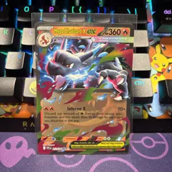 Mega Charizard X ex 013/094 Double Rare Phantasmal Flames PFL EN Pokemon Card NM - Image 1