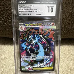 Pokemon TCG Black Star Promos Mega Charizard X ex #023 JP Holo CGC 10 2025 - Image 1