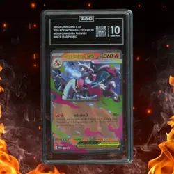 Pokemon Mega Evolution Mega Charizard X ex Promo #029 TAG 10 - Image 1