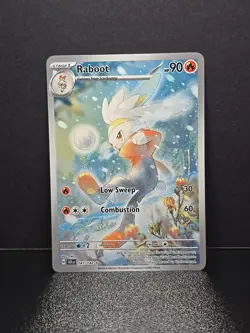 Raboot 147/142 Pokemon Stellar Crown Illustration Rare Full Art Holo Near Mint - Image 1