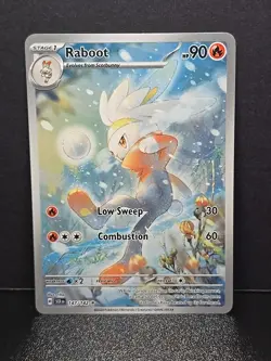 Raboot 147/142 Pokemon Stellar Crown Illustration Rare Full Art Holo Near Mint - Image 3