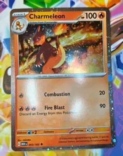 Charmander 4/165 & Charmeleon 5/165 - Cosmos Holo Bundle - S&V 151 Pokemon TCG - Image 2