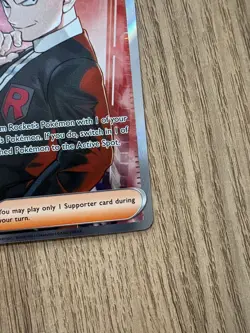 Pokemon TCG Destined Rivals Team Rocket's Giovanni Full Art Trainer Card 225/182 - Image 3