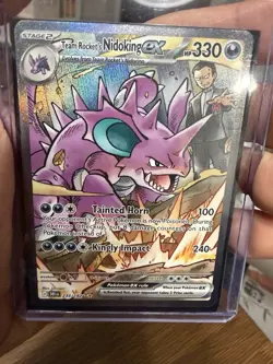 Team Rockets Nidoking EX 233/182 Pokemon TCG NM Full Art - Image 4
