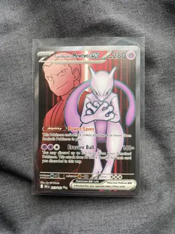 Pokemon TCG Team Rocket's Mewtwo EX 213/182 Destined Rivals - Image 1