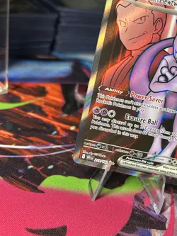 Team Rocket's Mewtwo ex Pokemon TCG DRK 213/182 Holo English Psychic EX Basic - Image 5