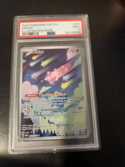 MINIOR 2023 POKEMON S&V PARADOX RIFT ILLUSTRATION RARE Pokemon 201/182 PSA 9 - Image 1