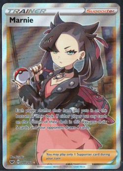 Marnie Full Art 200/202 Ultra Rare Pokemon SWSH01 Sword & Shield Base Set - Image 1