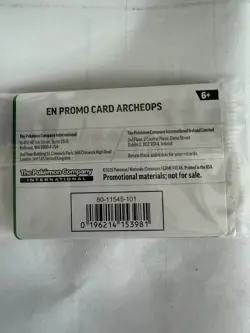 Pokemon Archeops Promo Card 051/068 Field Museum Chicago Sealed Fossil Fast Ship - Image 3