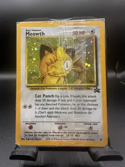 Meowth GB Promo #10 WOTC Black Star Holo Pokemon Card SEALED Unopened Vintage - Image 1