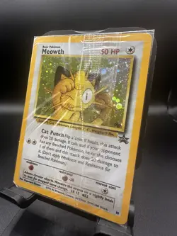 Meowth GB Promo #10 WOTC Black Star Holo Pokemon Card SEALED Unopened Vintage - Image 2