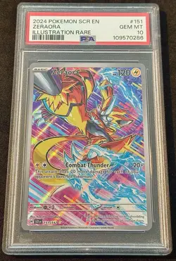 Zeraora 151/142 - Illustration Rare - Pokemon Stellar Crown - PSA 10 - Gem Mint - Image 1