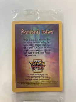 Pokemon Ancient Mew Movie Promo Card SEALED WOTC 2000 Vintage Insert New - Image 1