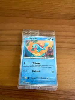 Pokemon TCG Squirtle Stamped Holo Promo Card 007/165 Pokemon Center Sealed - Image 2