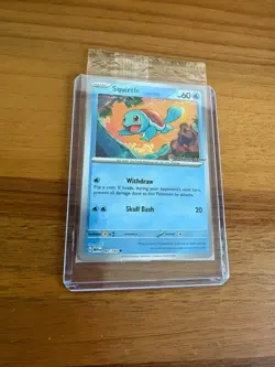 Pokemon TCG Squirtle Stamped Holo Promo Card 007/165 Pokemon Center Sealed - Image 4
