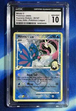 Milotic C CGC 10 Pokemon 2009 Supreme Victors 35/147 Crosshatch Holo Gem Mint 10 - Image 1